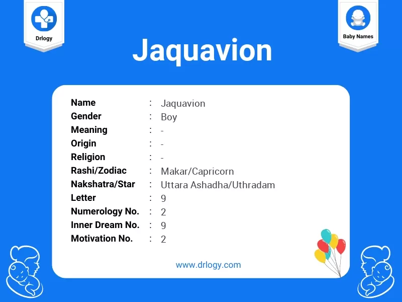 Jaquavion Name Meaning