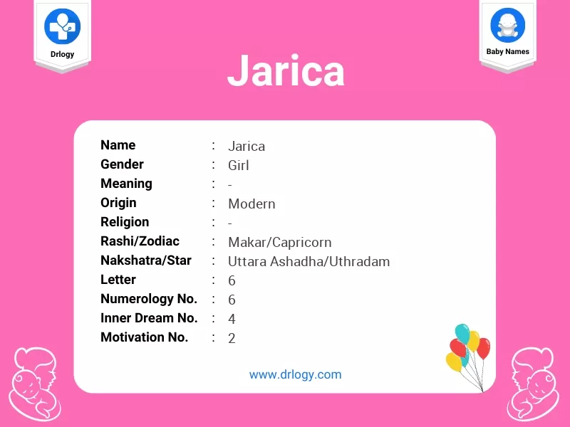 Jarica Name Meaning