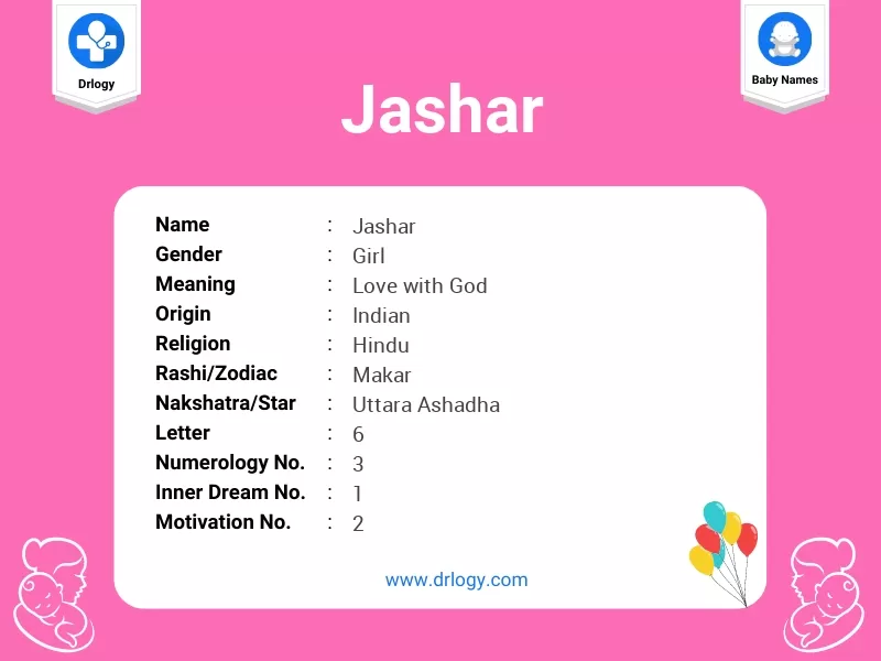 Jashar Name Meaning