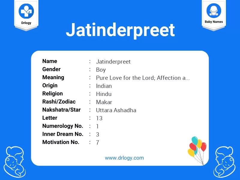 Jatinderpreet Name Meaning