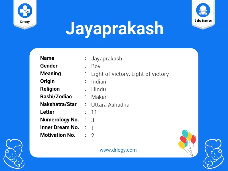 Jayaprakash Name Meaning