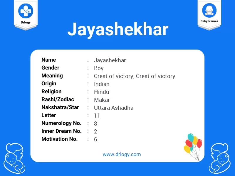 Jayashekhar Name Meaning