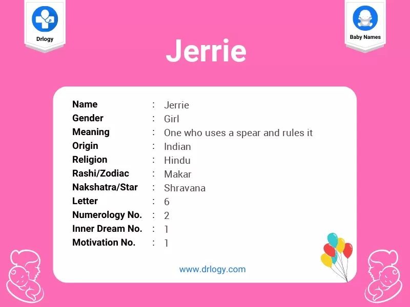 Jerrie Name Meaning