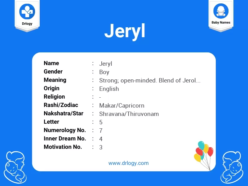 Jeryl Name Meaning