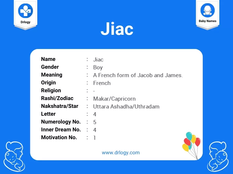 Jiac Name Meaning
