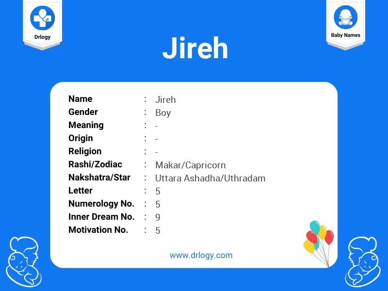 Jireh Name Meaning