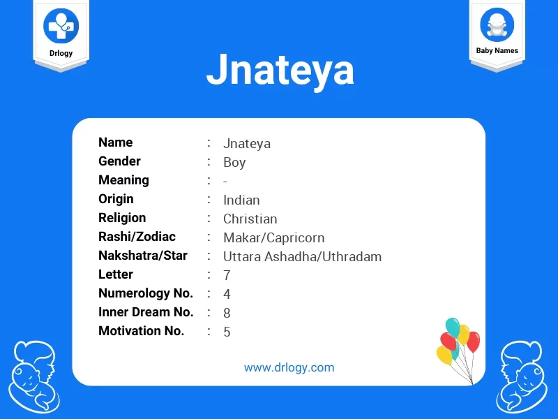 Jnateya Name Meaning