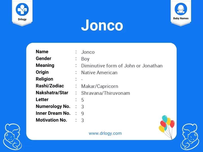 Jonco Name Meaning