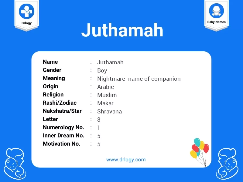 Juthamah Name Meaning