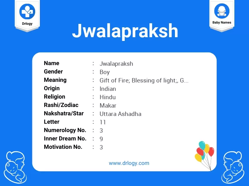 Jwalapraksh Name Meaning