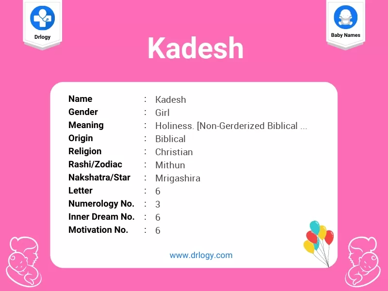Kadesh Name Meaning