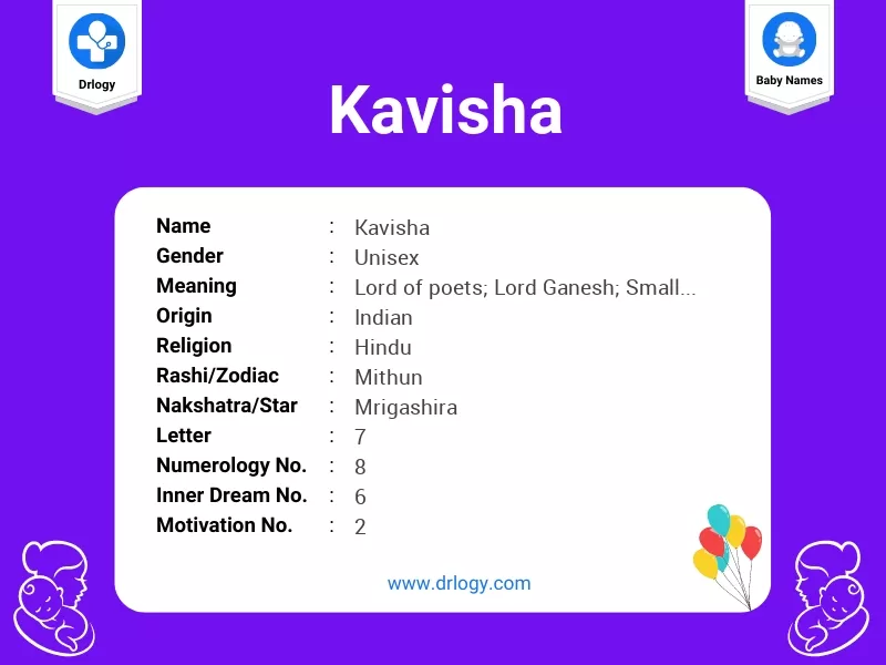 Kavisha Name Meaning