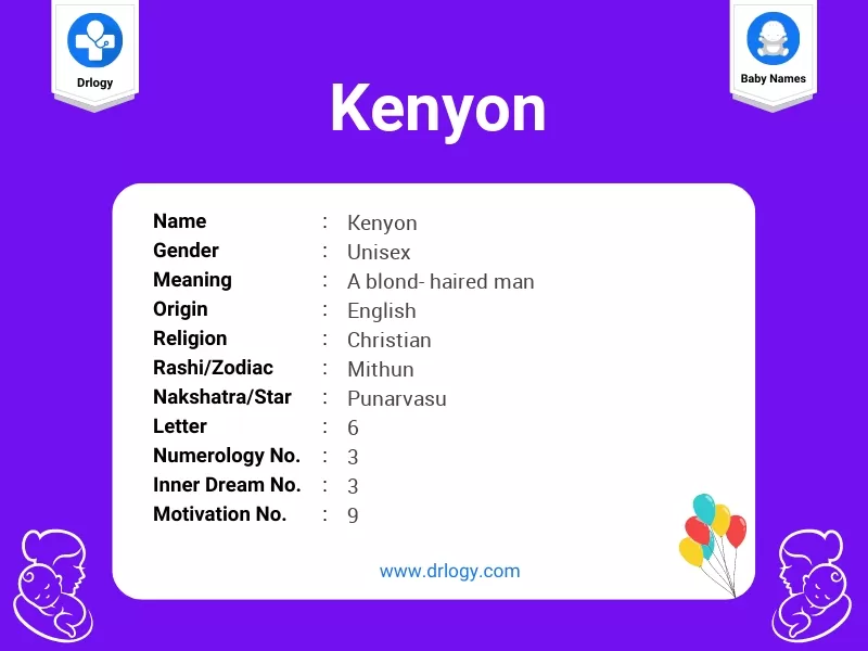 Kenyon Name Meaning