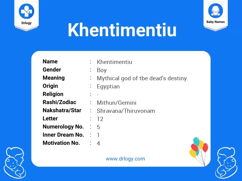 Khentimentiu Name Meaning