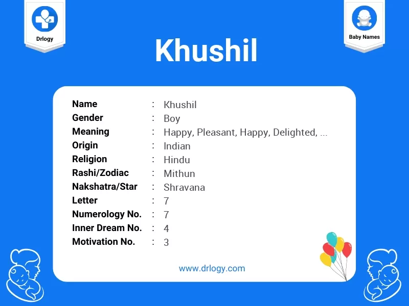 Khushil Name Meaning