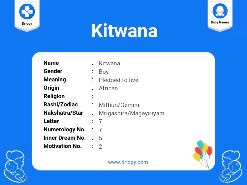 Kitwana Name Meaning