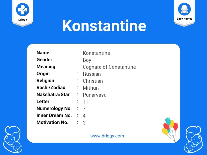 Konstantine Name Meaning