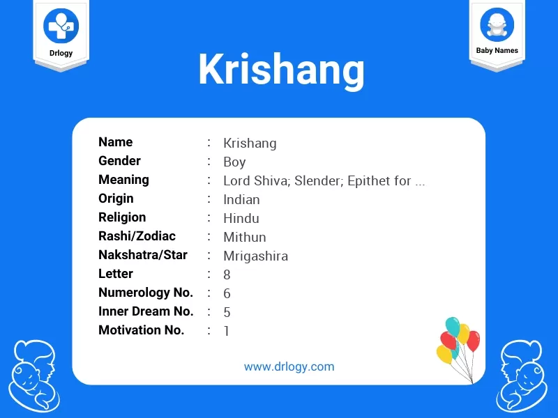 Krishang Name Meaning