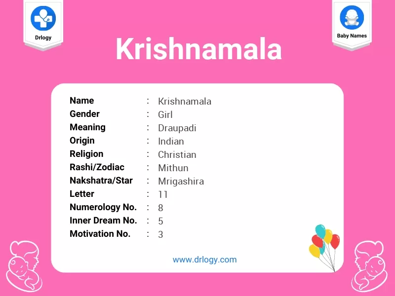 Krishnamala Name Meaning