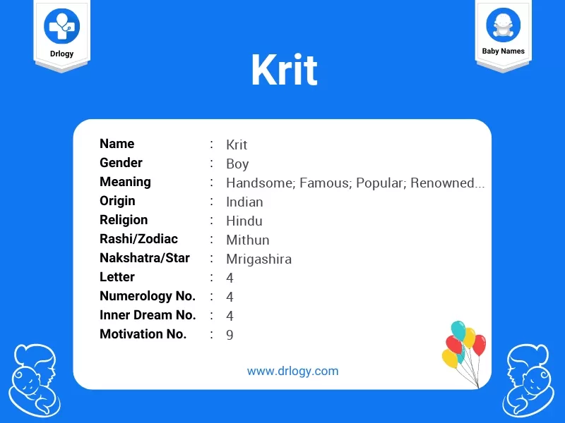 Krit Name Meaning