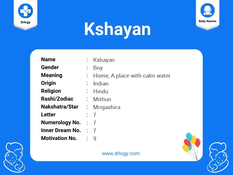 Kshayan Name Meaning