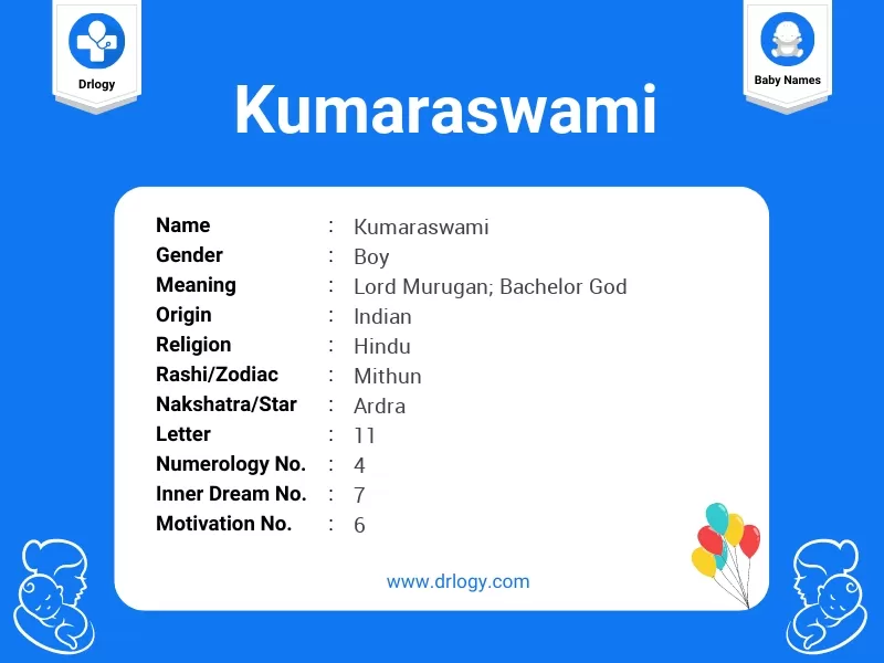 Kumaraswami Name Meaning