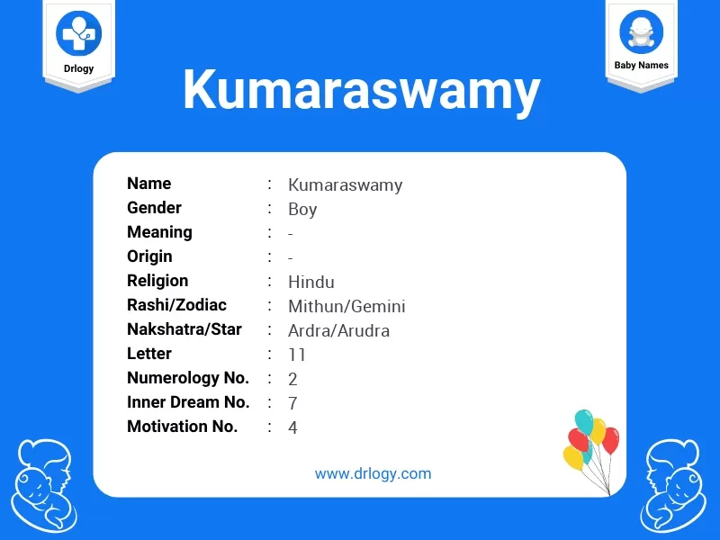 Kumaraswamy Name Meaning