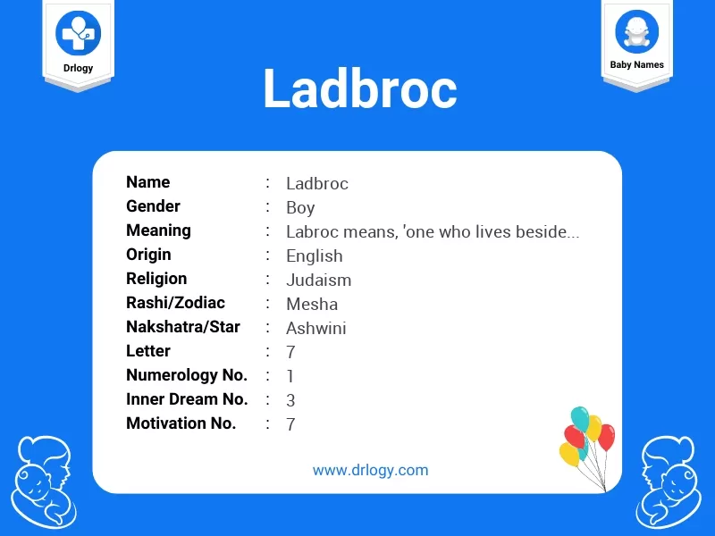Ladbroc Name Meaning