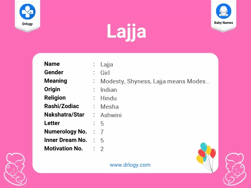 Lajja Name Meaning
