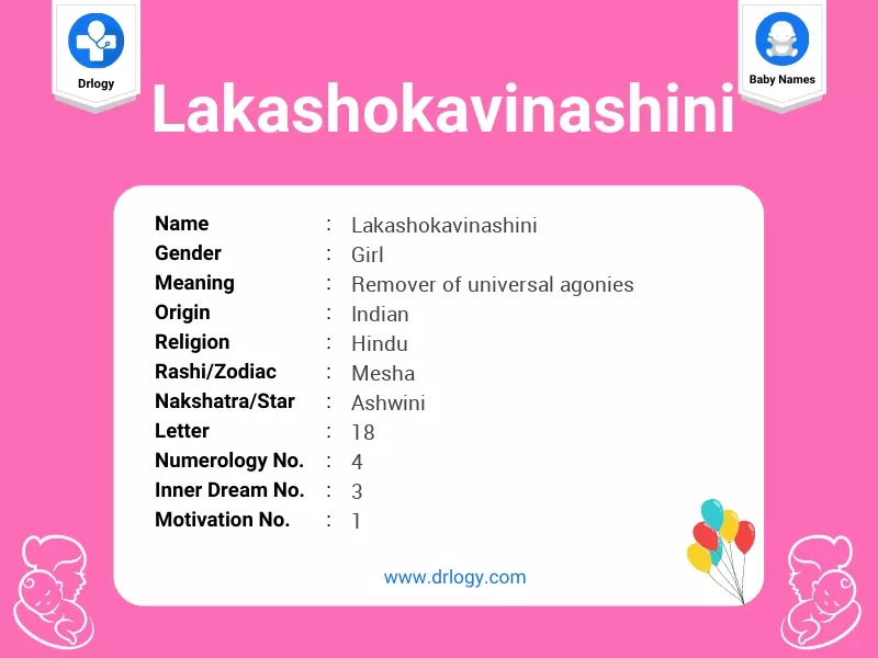 Lakashokavinashini Name Meaning