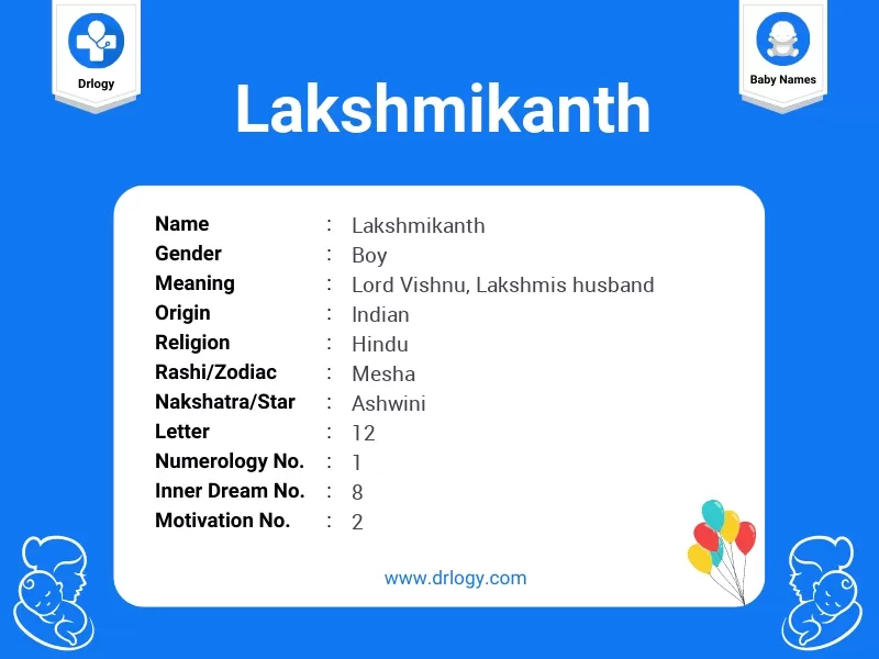 Lakshmikanth Name Meaning