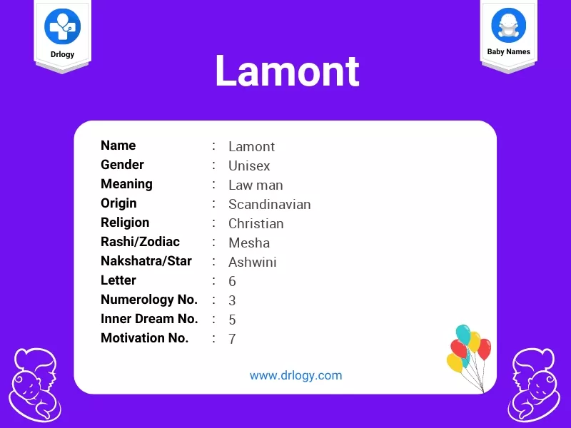 Lamont Name Meaning