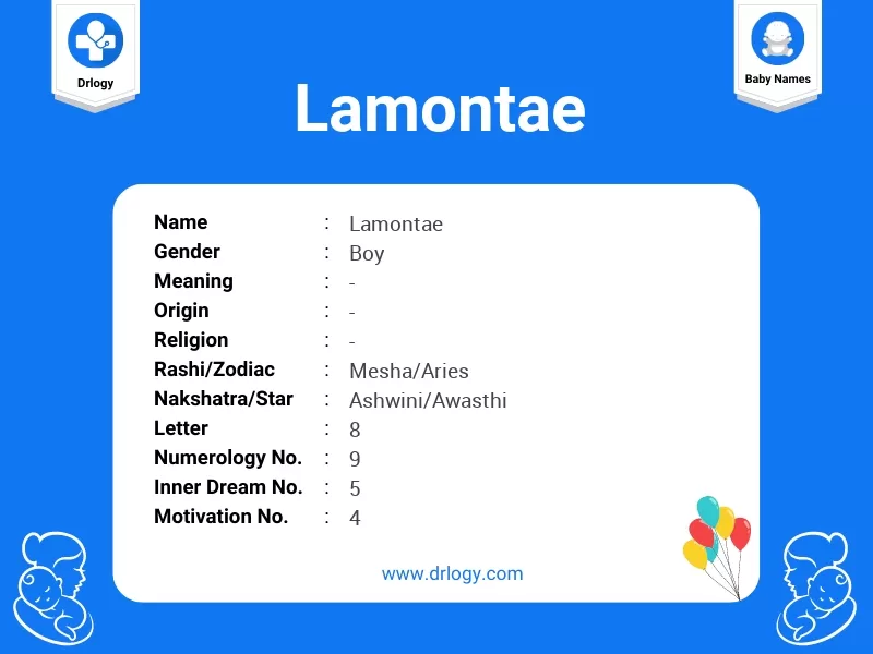 Lamontae Name Meaning