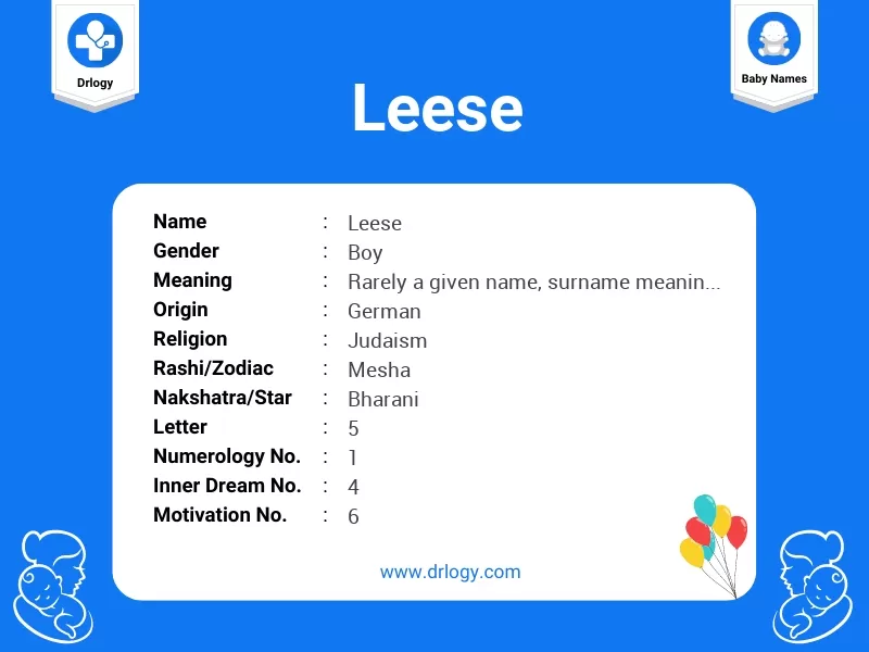 Leese Name Meaning