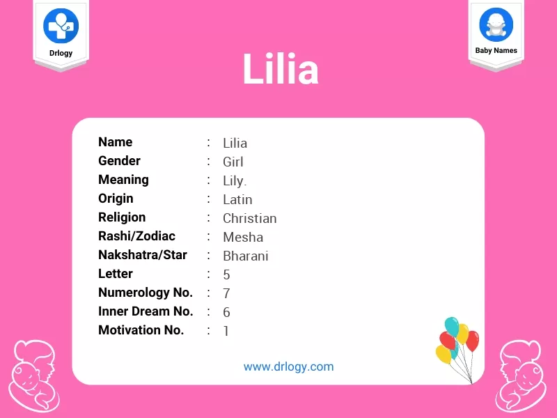 Lilia Name Meaning