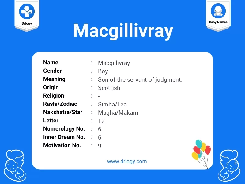 Macgillivray Name Meaning
