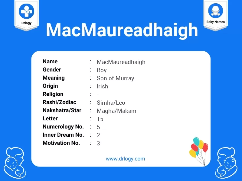 MacMaureadhaigh Name Meaning