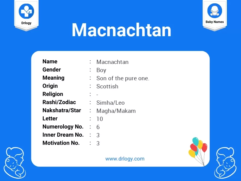 Macnachtan Name Meaning