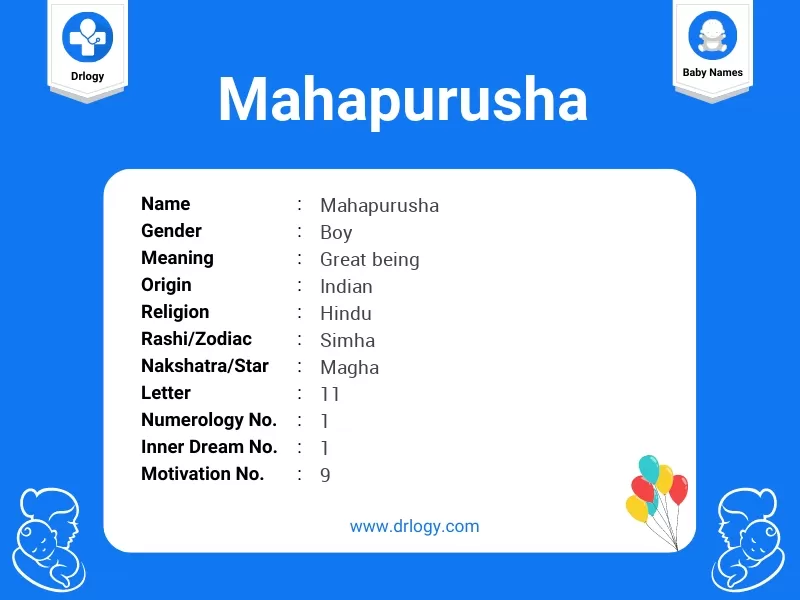 Mahapurusha Name Meaning