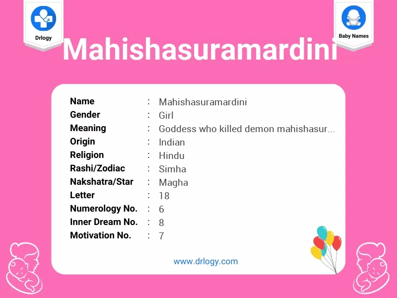 Mahishasuramardini Name Meaning