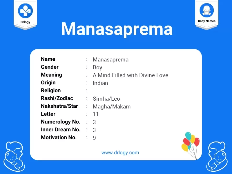 Manasaprema Name Meaning
