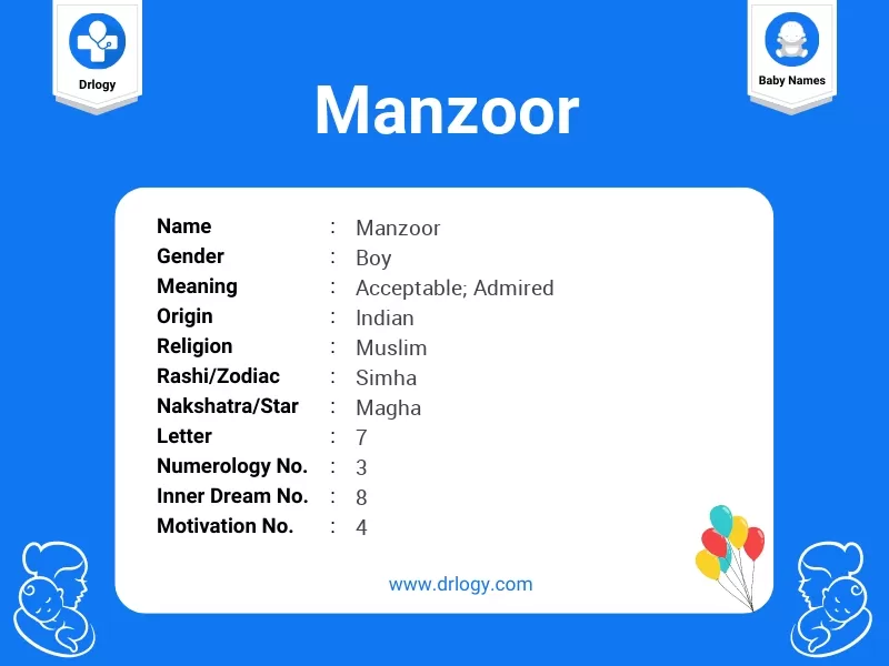 Manzoor Name Meaning