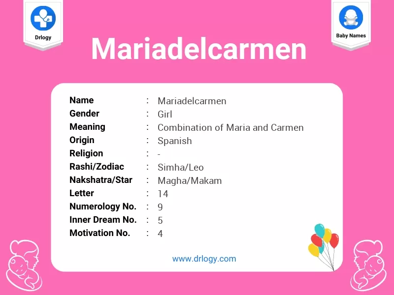 Mariadelcarmen Name Meaning