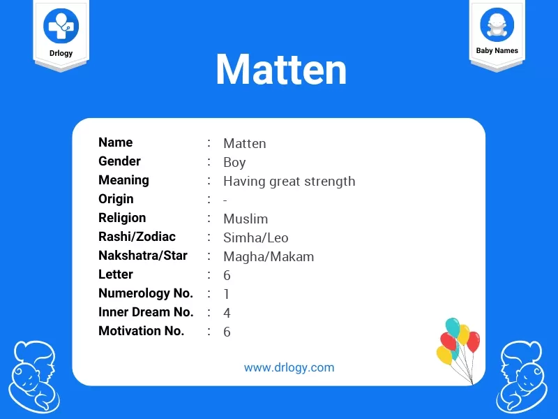 Matten Name Meaning