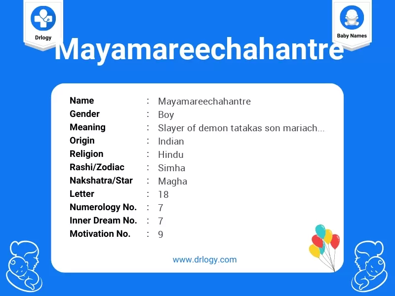 Mayamareechahantre Name Meaning