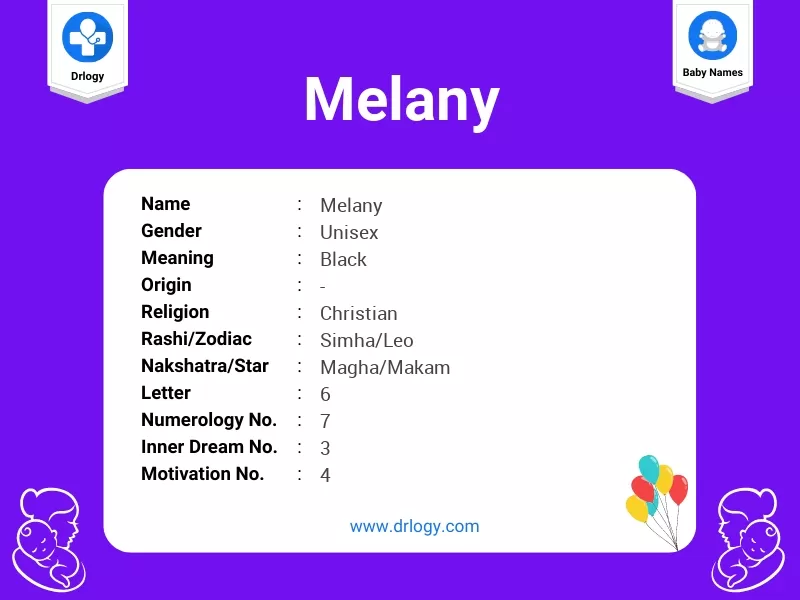 Melany Name Meaning