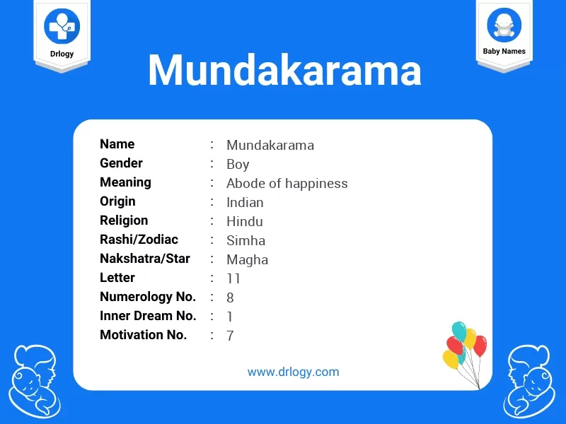Mundakarama Name Meaning