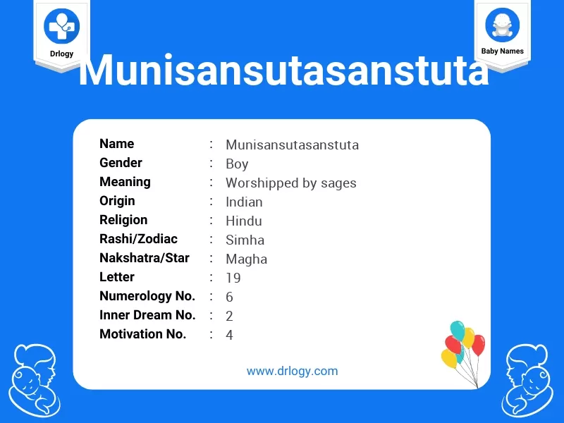 Munisansutasanstuta Name Meaning