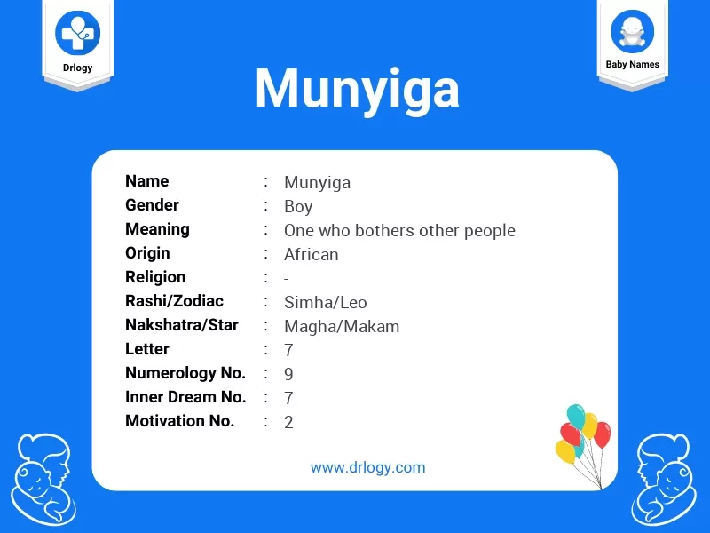 Munyiga Name Meaning