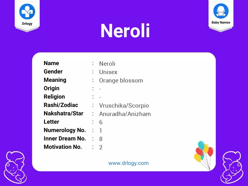 Neroli Name Meaning